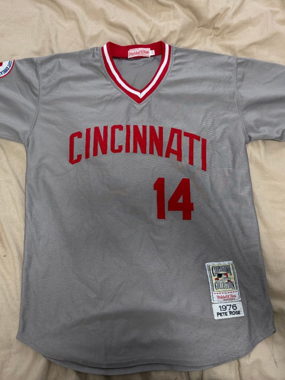 Mitchell and Ness Cincinnati Reds Pete Rose Cooperstown Jersey